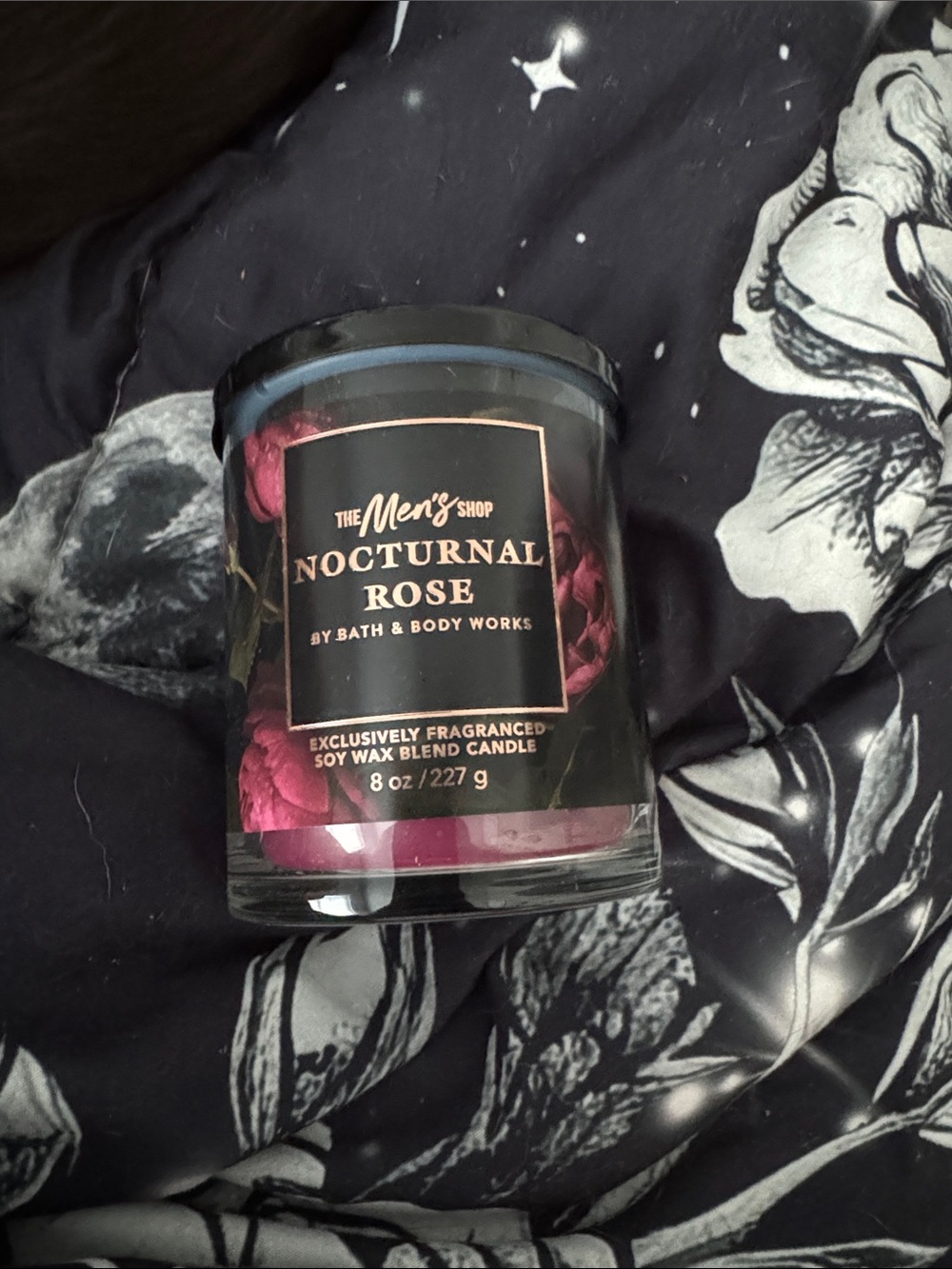 Bath & Body Works Nocturnal Rose Candle - Pink & Black